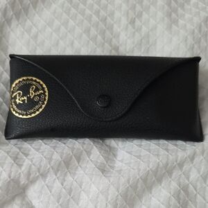 Black Leather Sunglasses Case